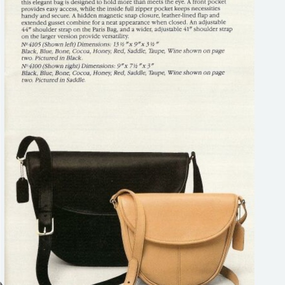 Rare Vintage Coach Paris Bag 4100 - Bone - Picture 11 of 11